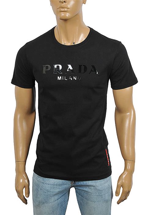 prada print t-shirts for men|Prada long sleeve t shirt.